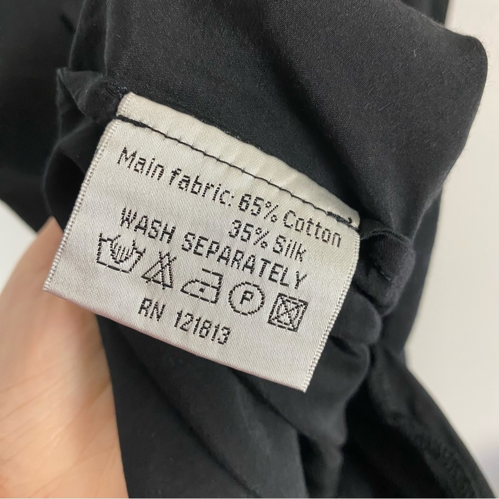 HOPE By Ringstrand Söderberg Judge Dress Black Linen Button Down Dress - Picture 6 of 9